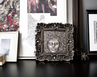 Medusa Print with Black Desktop Frame