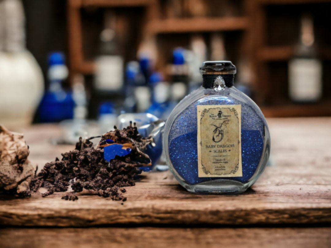 Baby Dragon Scales Potion Bottle Etsy