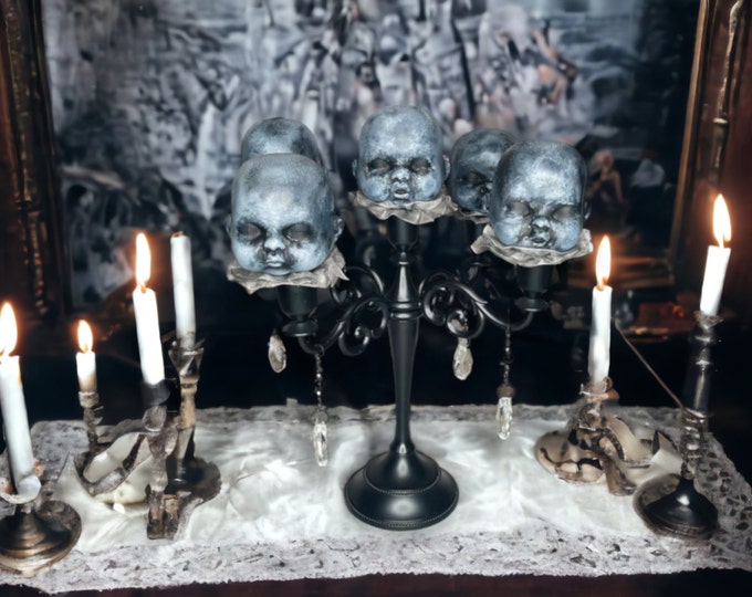 Featured listing image: Dollhead Candelabra Centerpiece