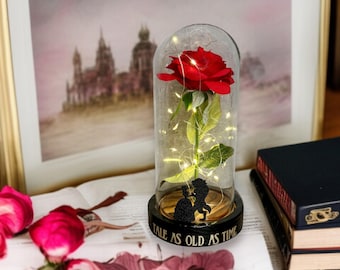 Beauty and the Beast Rose Light