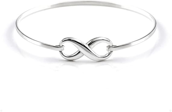 Silver Infinity Bangle, Eternity Bracelet, Silverjewellery
