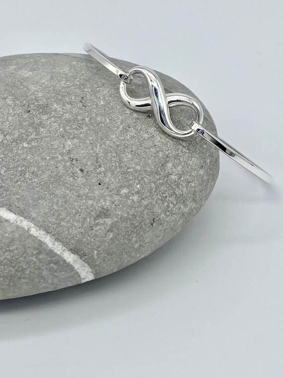 Silver Infinity Bangle, Eternity Bracelet, Silverjewellery