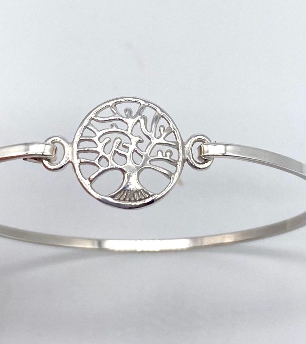 TPSFASHION New 2024 Silver Color Shell Stainless Steel Cuff Bracelet For  Women Tree Of Life Bracelet Jewelry Manchette Bracelet Femme Fashion