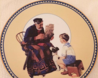 1991 Norman Rockwell Collector Plate Sea Captain Innocence Experience 1er Número