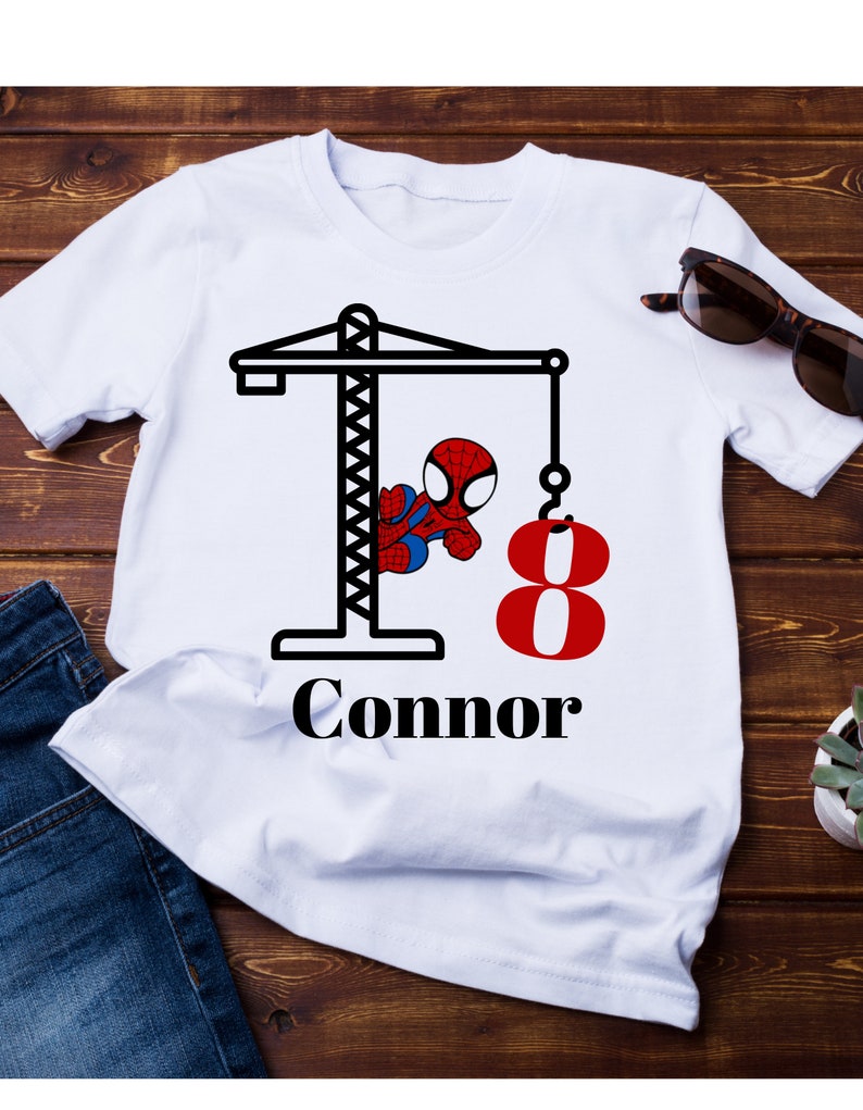 Spider Birthday Shirt Boys SpiderMan Shirt Personalized Birthday Shirt Boys Spider Shirt