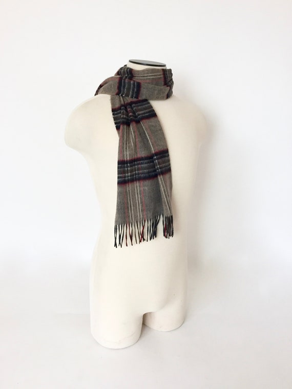 mens cashmere scarf no fringe