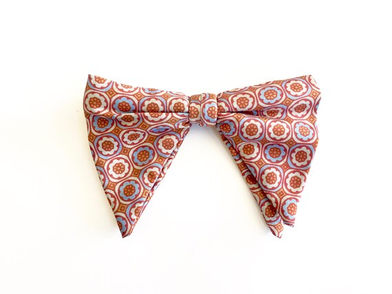 1970s Wide Bow Tie / Butterfly Bow Tie / Style / F