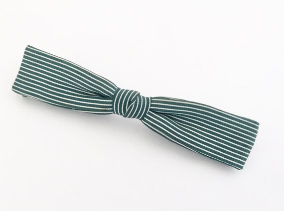 1950s Bow Tie / Skinny Bow Tie / Vintage Striped B