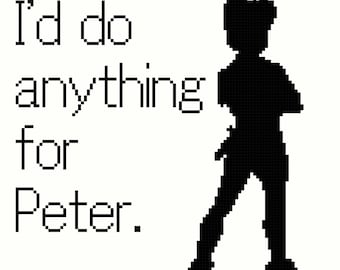 I'd Do Anything For Peter Cross Stitch Pattern