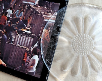 Vintage Dartington Crystal Daisy Cheese Platter FT215 by Frank Thrower in Original Box