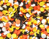 HAUNTED HAYRIDE MIX Bats, Candy Corn, and Brights Halloween Sprinkle Mix,Polymer Clay Fake Sprinkles, Decoden Funfetti Jimmies N105