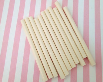 10 Ivory glue sticks for drippy deco sauce, cell phone deco etc, (mini size)