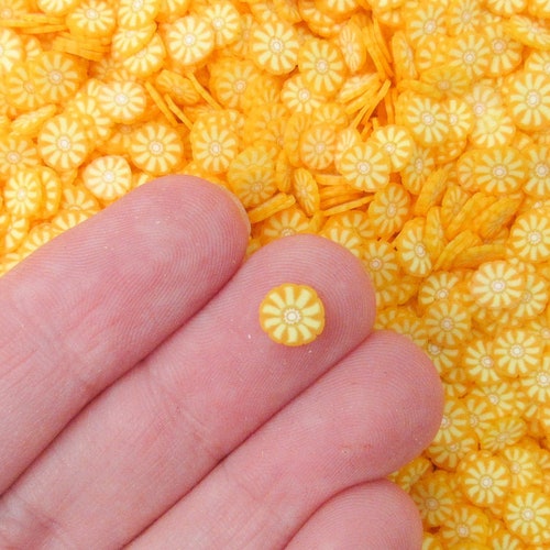 Pink Polymer Clay Flower Sprinkles Fimo Fake Sprinkle Mix Etsy