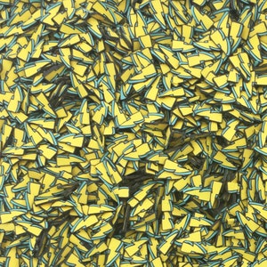 Petites pépites d'argile non comestibles en pâte polymère Lightning Bolt, tranches d'art d'ongle, embellissements en résine, miniature, P229