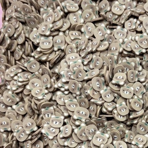 Brown Bear Polymer Clay Animal Sprinkles, NON EDIBLE Fimo Fake Bake, Decoden Confetti Table Scatter, Tumbler Shaker Slime Supply P23 image 2