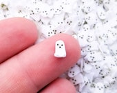 Small Spooky Ghost Halloween Polymer Clay Sprinkles, Spooky Faux Sprinkles, Polymer Clay Fake Sprinkles, Decoden Funfetti Jimmies, N75