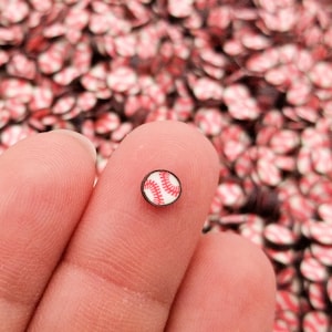 Kawaii Baseball Sport Scheiben, Nail Art Scheiben, Kunstperlen, Sport Harz Verzierungen M115
