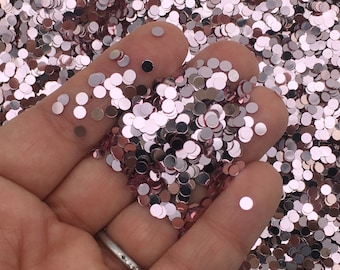 Round Glitter Etsy
