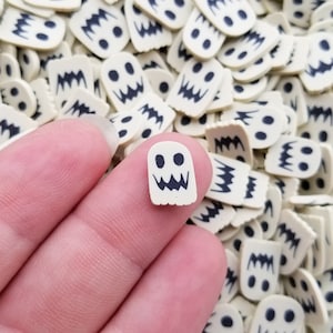 Halloween Geist Streusel, Geist Halloween Streudeko, Decoden Fimo Streuteile, Fimo Deko Streusel N232