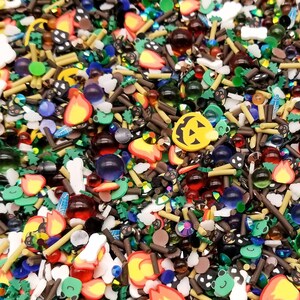 Witches Cauldron, Polymer Clay Halloween Spooky Themed Sprinkle Mix, NOT EDIBLE Resin Nail Embellishments V164