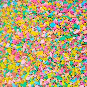 Fruity Pebbles Multicolor Fake Candy Sprinkles, Colorful Rainbow Chocolate Flake Shavings, M16