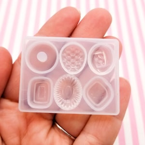 Molde UV con temática de dulces para cabujones de chocolate, molde para colgantes DIY para arcilla, resina, etc. Manualidades infantiles DIY Q30c