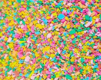 Fruity Pebbles Multicolor Fake Candy Sprinkles, Colorful Rainbow Chocolate Flake Shavings, M16