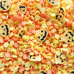 It's a Great Pumpkin!, Halloween Polymer Clay Sprinkles, Spooky Faux Sprinkles, Polymer Clay Fake Sprinkles, Decoden Funfetti Jimmies, V208