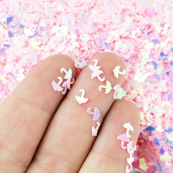 Pink Iridescent Shift Umbrella Shape Glitter, Umbrella Glitter, kawaii shaker glitter,  Pick Your Amount, #U185