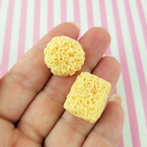 6 Cute Instant Ramen Assorted Noodle Block Cabochons, Cute Noodle Cabs, Cute Food Cabs/Charms, 203