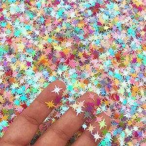 Fairytale Sunburst veelkleurige iriserende Shift Star-glitter, Kawaii Decoden-glitter, harsversiering, slijmtoppings, U177