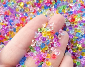 4,5 mm geassorteerde kleur puntige achterkant acrylsteentjes, hars edelstenen, hars gefacetteerde edelstenen, hars cabochons, kies je hoeveelheid, K208