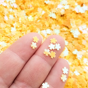 Irisierender Mango Gelb Shift Flower Sift Sakura Glitter, Nail Art Glitter, Deko, Floral Table Scatter, Wählen Sie Ihre Menge, T112