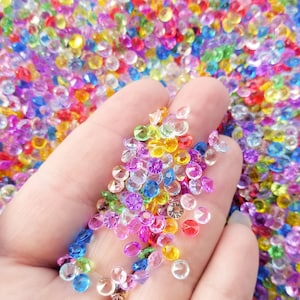 Strass acrílicos de 4,5 mm com cores sortidas e pontas, pedras preciosas de resina, pedras facetadas de resina, cabochões de resina, escolha sua quantidade, K208