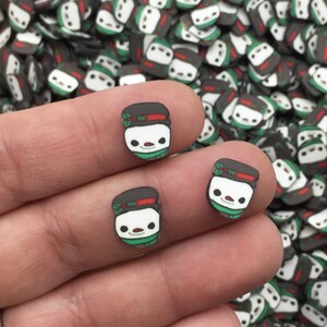 Groter Frosty the Snowman vakantie kerstmis polymeerklei strooi plak, nepgebakken slijmvoorraad, fimo tafelstrooisel confetti N119