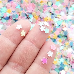 Irisierende Sortierte Shift Blumen Glitter, Mehrfarbige Sakura Glitter, Nail Art Glitter, Deko, Blumen Glitter, Wählen Sie Ihre Menge, T105