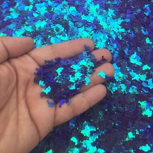 Dunkelblau Lila irisierender Delphin Glitter, Ozean Glitter, kawaii Shaker Glitter, wählen Sie Ihre Menge, T191