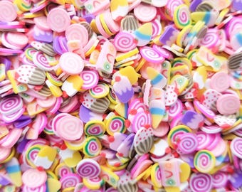 Polymer Clay Dessert Nail Art Slices, Faux Miniature Sweets, Fake Bake Fimo Table Scatter, Tumbler Shaker Fill, Slime Supply M15