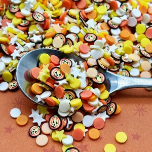 Kürbis Pasties, Halloween Streusel, Polymer Clay Streusel, Halloween Streudeko, Dekoden Streusel, Fimo Streuteile V204