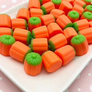 3 Fake Bake Resin Flat Bottom Candy Mellowcreme Cabochons, Cute Acrylic Plastic Halloween Cabochons 758