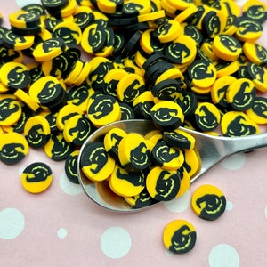 Größere 10 mm süße Boogey-Man-Monster-Halloween-Fimo-Streuseln, NICHT Essbares gruseliges künstliches künstliches Backzubehör, Polymer-Ton Konfetti, M91