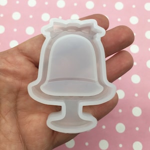 50x65xmm Christmas Pudding Dessert Shaker Uv Mold for Cabochons, 1 Part Silicone Mould for Clay, Resin Etc Q139