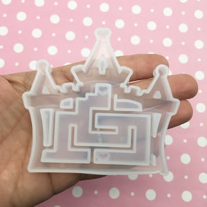 75x80mm Castle Shaker Puzzle Maze Mold for Cabochons, 1 Part Silicone Uv Game Mould for Clay, Resin Etc Q93A
