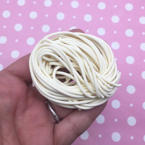 Polymer Clay Ramen Noodle Bundles, Fake Spaghetti Pasta Nest For Slime Dollhouse Etc