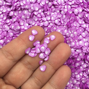 Petites paillettes de pâte polymère au chou violet, tranches d'art d'ongles végétariennes NON COMESTIBLES, faux aliments, nourriture miniature, dispersion de table confettis fimo R159