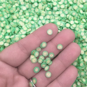 Polymer Clay Honigmelone Pickle Nail Art Scheiben, Faux Miniatur Essen, Tischdekoration, Konfetti, Becher Shaker Füllung, Slime Versorgung R158