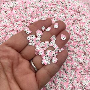 Osterhase Kaninchen Polymer Clay Streuteile, Tier Streuteile, Fimo Fake Sprinkle Mix, Dekoden Funfetti Rainbow Jimmies N129