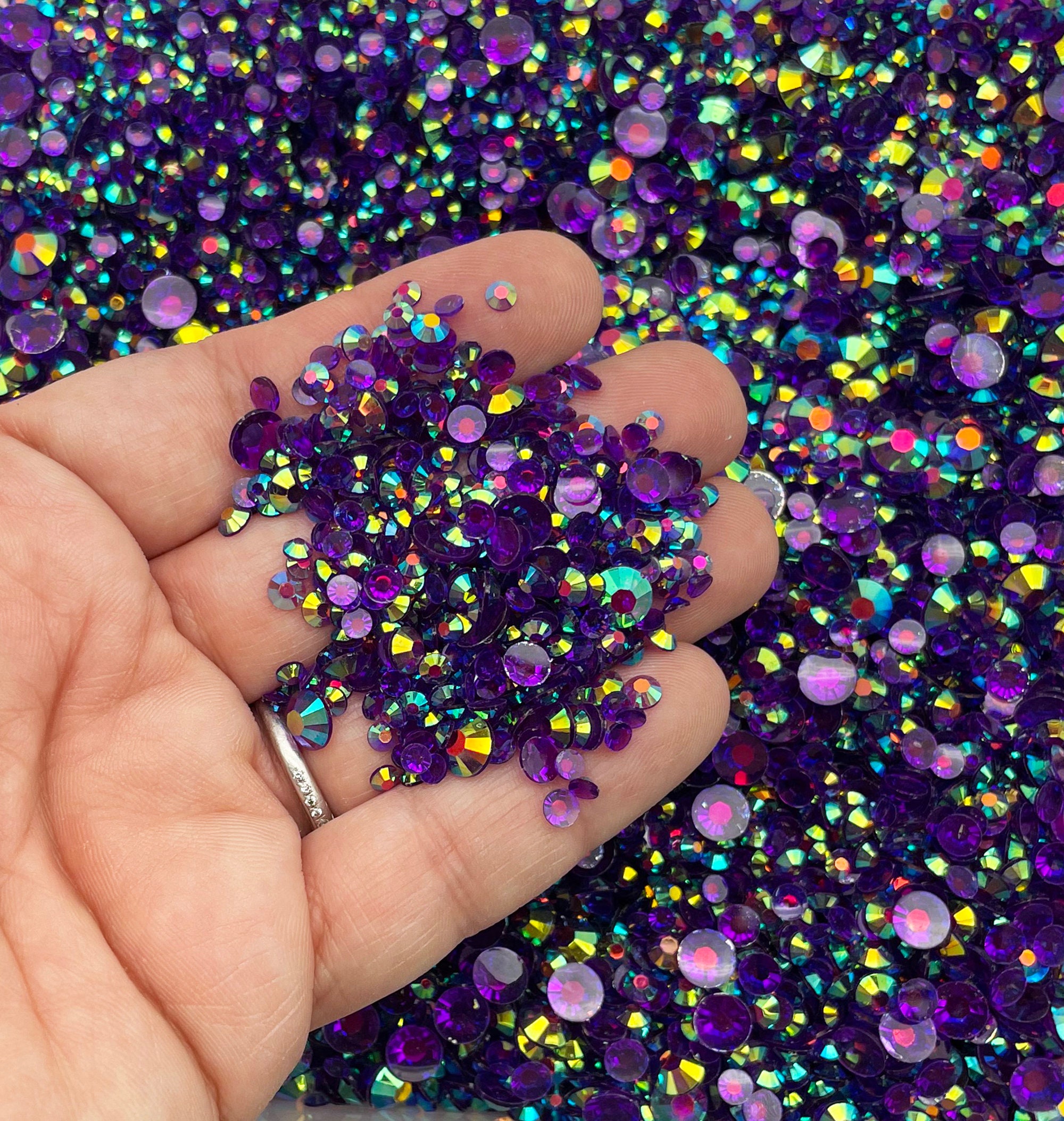 4mm Purple Transparent RHINESTONES 4mm Purple Transparent RHINESTONES