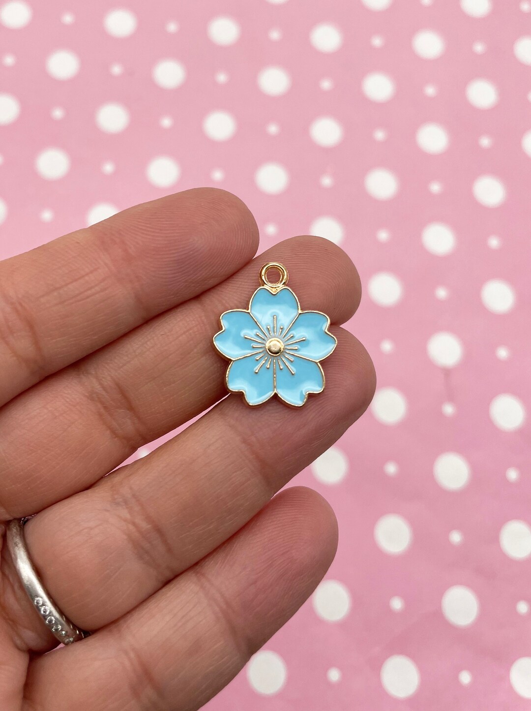 置物 sakura 11点ジュエリーSET Sakura Cherry Blossom six-flower pendant