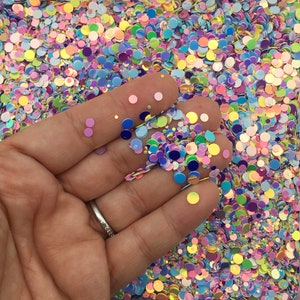 Round Bubbles Multicolor Iridescent Shift Round Bubble Glitter, Nail Art Glitter, Decoden Shaker Mold and Resin Glitter, U215